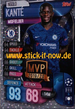 Match Attax Champions League 2019/20 - Nr. C CHE (Club MVPs)