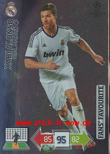 Panini Adrenalyn XL CL 12/13 - Real Madrid - Xabi Alonso - FANS FAVOURITES
