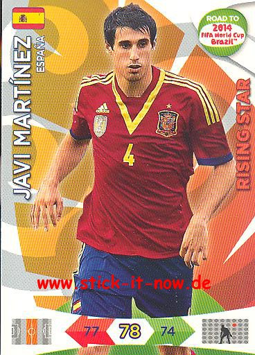 Panini Adrenalyn XL Road to WM 2014 - JAVI MARTÍNEZ