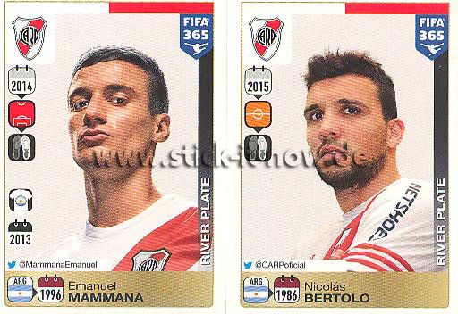 Panini FIFA 365 Sticker - Nr. 108 - 109
