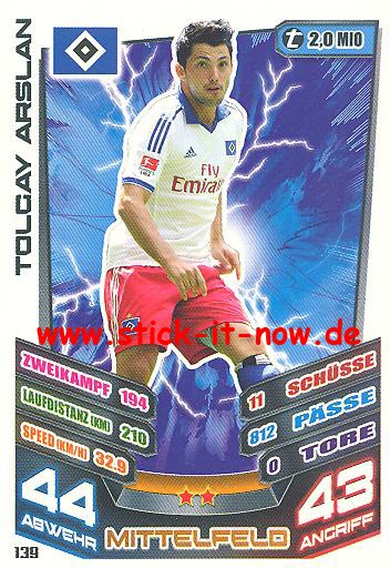 Match Attax 13/14 - Hamburger SV - Tolgay Arslan - Nr. 139