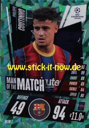 Match Attax Champions League 2020/21 "Festive" - Nr. MTM 1