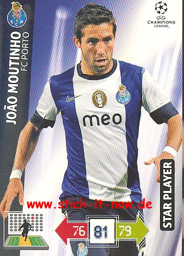 Panini Adrenalyn XL CL 12/13 - FC Porto - Joao Moutinho