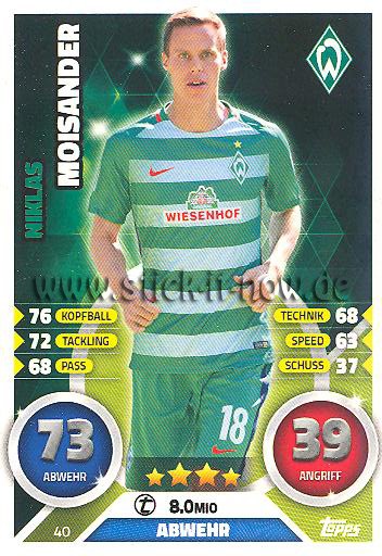 Topps Match Attax Bundesliga 16/17 - Nr. 40