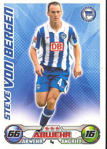 Match Attax 09/10 - STEVE VON BERGEN - Hertha BSC Berlin - Nr. 4