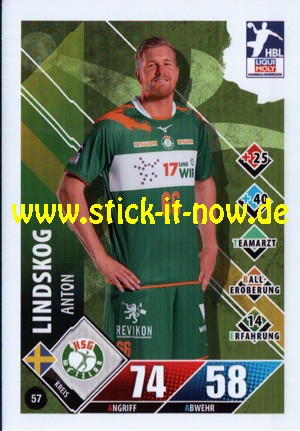 LIQUI MOLY Handball Bundesliga "Karte" 20/21 - Nr. 57