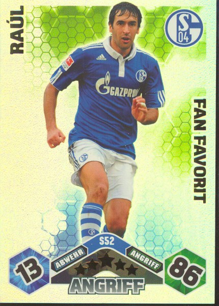 Raul - Match Attax 10/11 Spezial - Fan Favorit