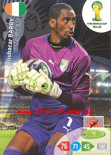 Panini Adrenalyn XL Brasil WM 2014 - Boubacar BARRY