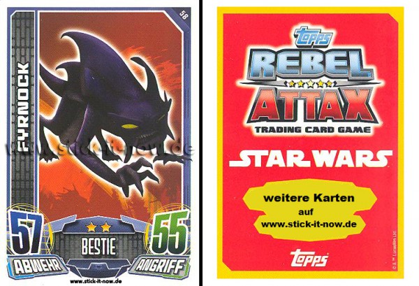 Rebel Attax - Serie 1 (2015) - FYRNOCK - Nr. 58