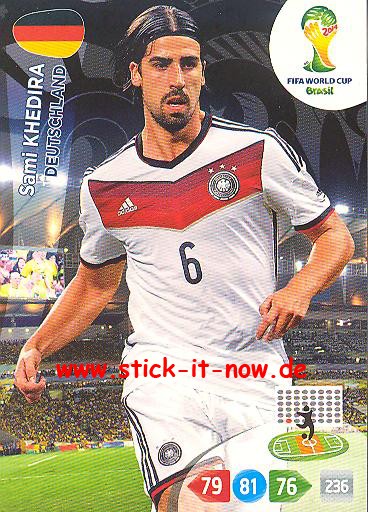 Panini Adrenalyn XL Brasil WM 2014 - Sami KHEDIRA