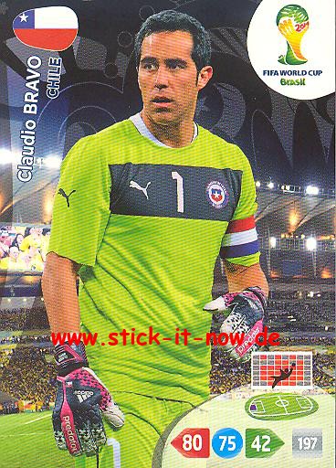 Panini Adrenalyn XL Brasil WM 2014 - Claudio BRAVO