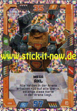 Lego Nexo Knights Trading Cards - Serie 2 (2017) - Nr. 158 (Glitzer)