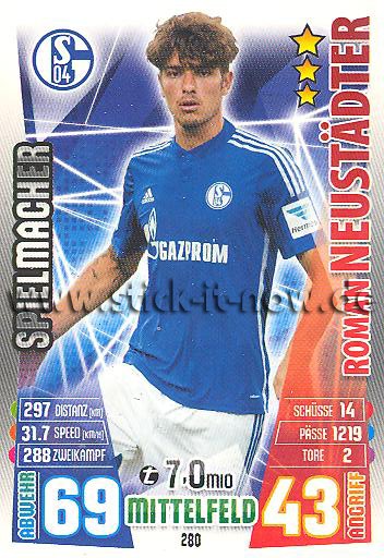 Match Attax 15/16 - Roman NEUSTÄDTER - FC Schalke 04 - Nr. 280