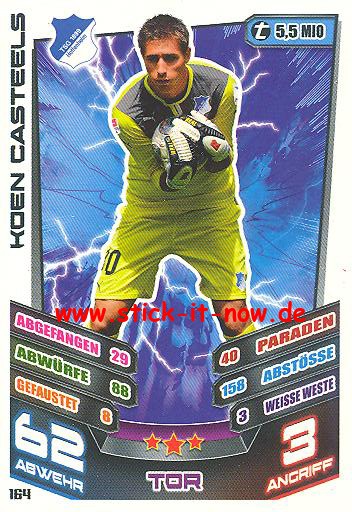 Match Attax 13/14 - TSG 1899 Hoffenheim - Koen Casteels - Nr. 164