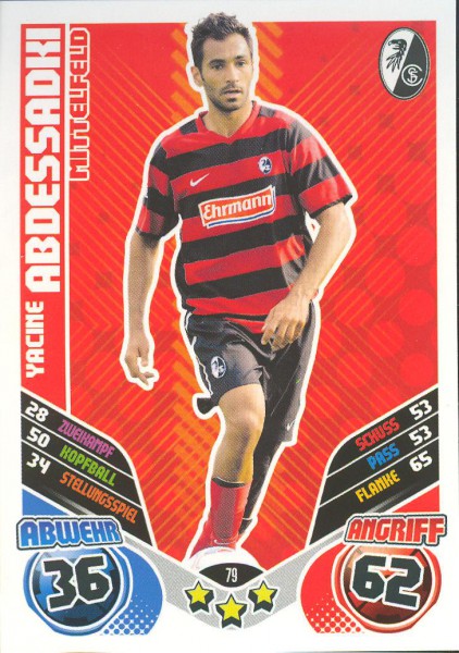 Yacine Abdessadki - Match Attax 11/12