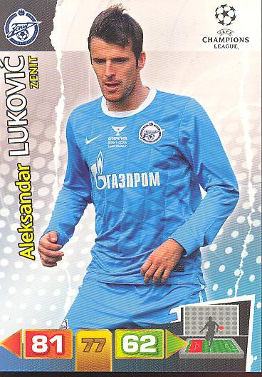 Aleksandar Lukovic - Panini Adrenalyn XL CL 11/12 - FC Zenit St. Petersburg