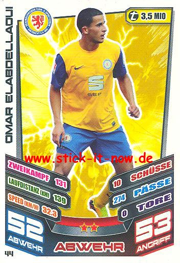 Match Attax 13/14 - Ein. Braunschweig - Omar Elabdellaoui - Nr. 44