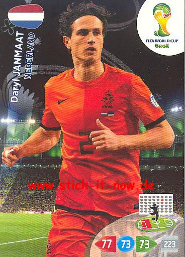 Panini Adrenalyn XL Brasil WM 2014 - DARYL JANMAAT