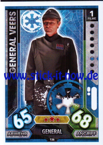 Topps Star Wars FORCE ATTAX UNIVERSE (2017) - Nr. 136
