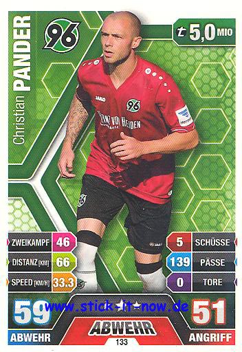 Match Attax 14/15 - Christian PANDER - Hannover 96 - Nr. 133