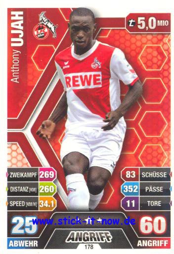 Match Attax 14/15 - Anthony Ujah - 1. FC Köln - Nr. 178