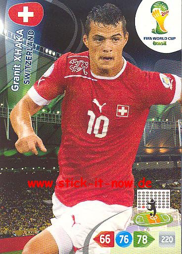 Panini Adrenalyn XL Brasil WM 2014 - Granit XHAKA