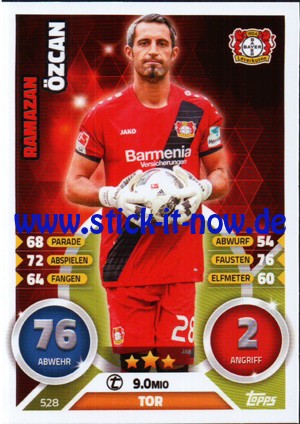 Topps Match Attax Bundesliga 16/17 Extra - Nr. 528