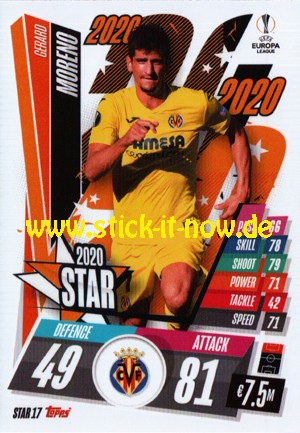 Match Attax Champions League 2020/21 "Festive" - Nr. STAR 17