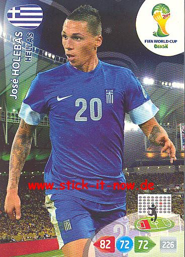 Panini Adrenalyn XL Brasil WM 2014 - Jose HOLEBAS