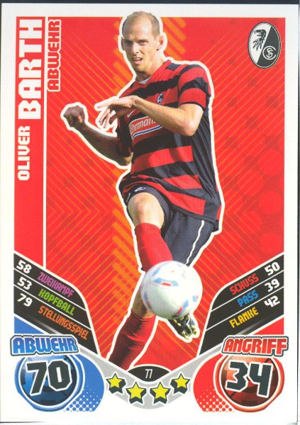 Oliver Barth - Match Attax 11/12