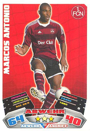 Match Attax 12/13 - Marcos Antonio - 1. FC Nürnberg - Nr. 259
