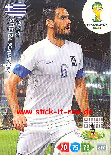 Panini Adrenalyn XL Brasil WM 2014 - Alexandros TZIOLIS