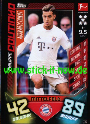 Topps Match Attax Bundesliga 2019/20 "Extra" - Nr. 735