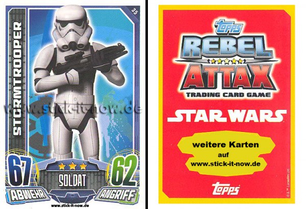 Rebel Attax - Serie 1 (2015) - STORMTROOPER - Nr. 35