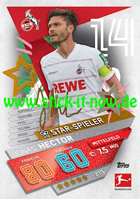 Topps Match Attax Bundesliga 2021/22 - Nr. 215 ( Star-Spieler )