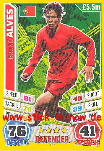 Match Attax "World Stars WM 2014" - BRUNO ALVES - Nr. 187