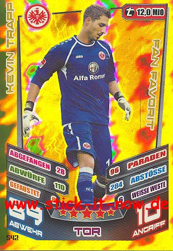 Match Attax 13/14 EXTRA - Fan Favoriten - KEVIN TRAPP - Nr. 542