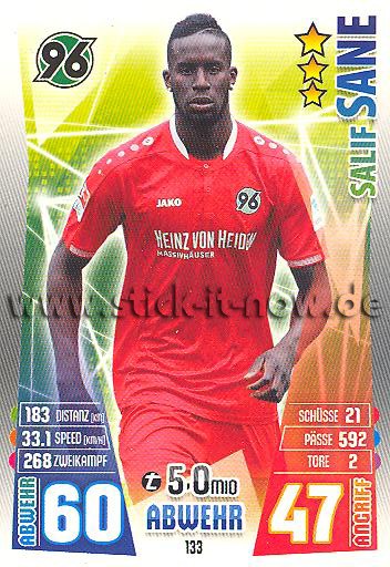 Match Attax 15/16 - Salif SANE - Hannover 96 - Nr. 133