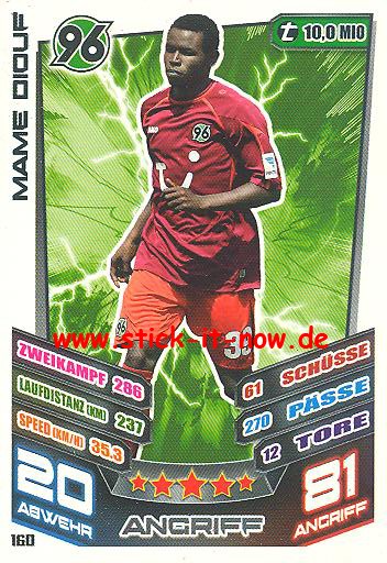 Match Attax 13/14 - Hannover 96 - Mame Diouf - Nr. 160