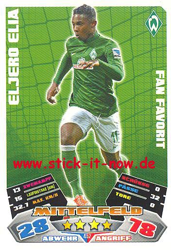 Match Attax 12/13 EXTRA - Eljero Elia - SV Werder Bremen - FAN FAVORIT - Nr. 452