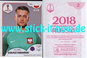 Panini WM 2018 Russland "Sticker" INT/Edition - Nr. 582