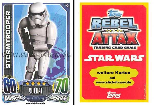 Rebel Attax - Serie 1 (2015) - STORMTROOPER - Nr. 34