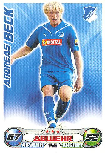 Match Attax 09/10 - ANDREAS BECK - TSG Hoffenheim - Nr. 146