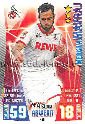 Match Attax 15/16 Extra - Nr. 496