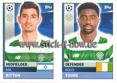 Topps Champions League Sticker 16/17 - Nr. QFB 7 + 8