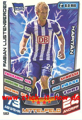 Match Attax 13/14 EXTRA - KAPITÄN - FABIAN LUSTENBERGER - Nr. 502