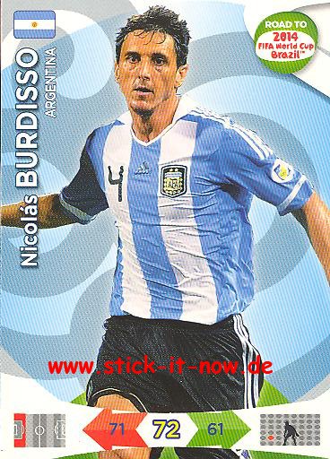 Panini Adrenalyn XL Road to WM 2014 - Nicolás BURDISSO