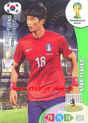 Panini Adrenalyn XL Brasil WM 2014 - Star-Player - KI SUNG-YUENG