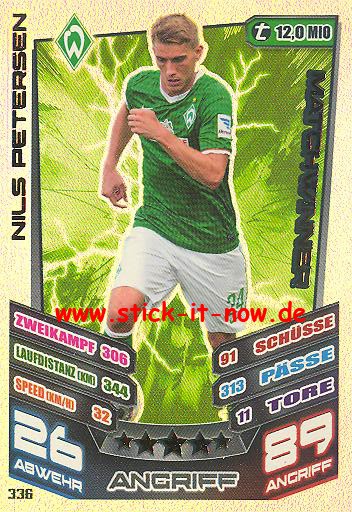 Match Attax 13/14 - Werder Bremen - Nils Petersen - Matchwinner - Nr. 336
