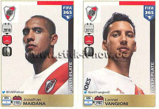 Panini FIFA 365 Sticker - Nr. 106 - 107
